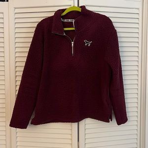 VS PINK maroon pullover